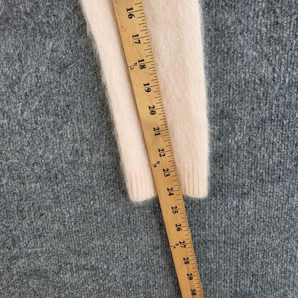 & Other Stories Sweater Small Mohair Blend Brushed Cardigan Wool in Peach Office - Picture 16 of 16